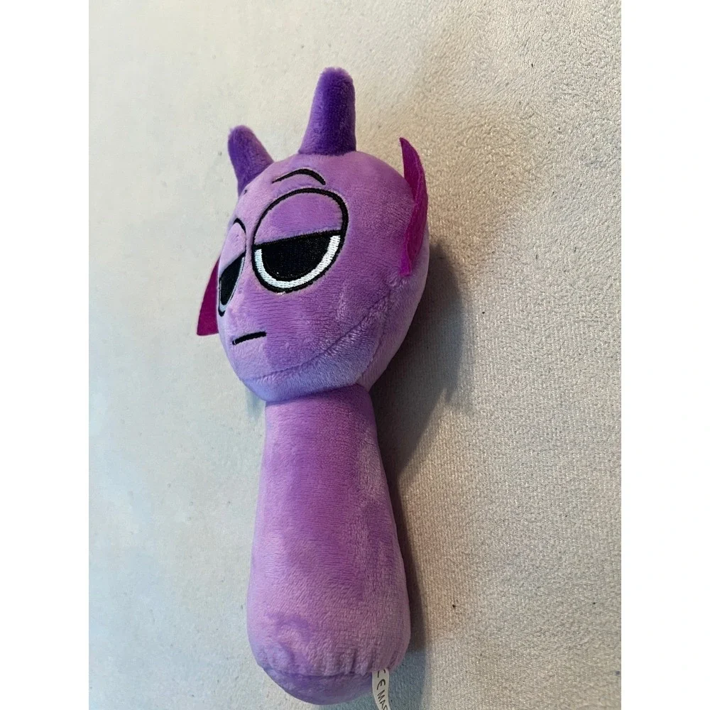 Sprunki Durple Purple Character Plush Toy Embroidered Soft Stuffed Animal